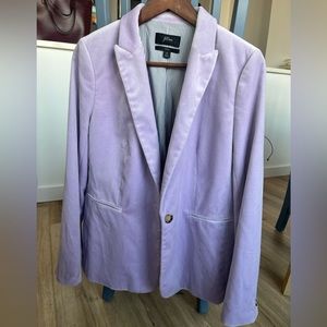 J.Crew Lavender Velvet Parke Blazer